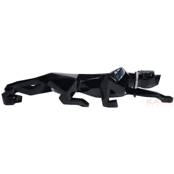 Črn kipec mačke Kare Design Black Cat, dolžina 90 cm