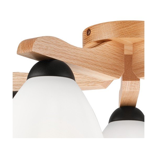 Bela stropna svetilka s steklenim senčnikom ø 16 cm Andreas – LAMKUR-image-4