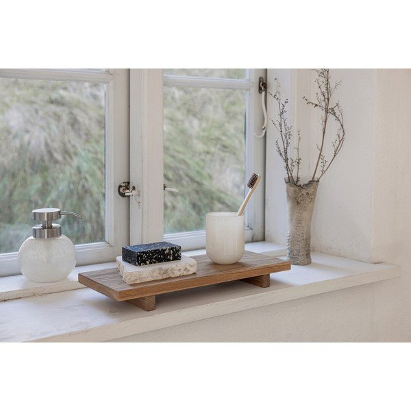 Kremno bel steklen dozirnik za milo Opal – Mette Ditmer Denmark-image-3