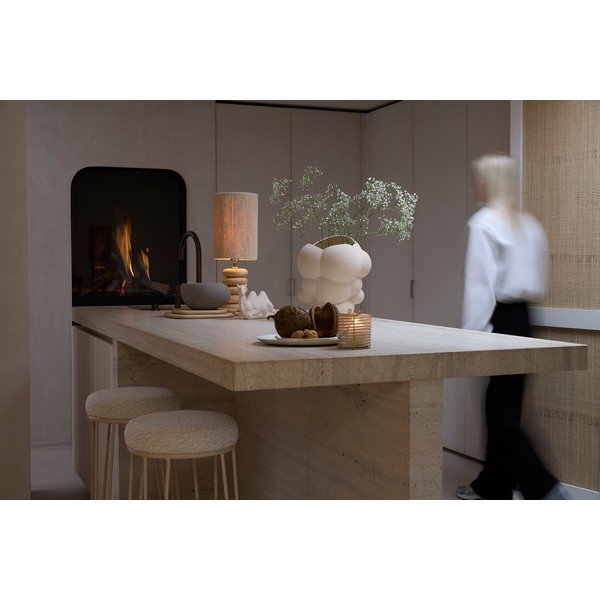 Kremno bel oblazinjen barsko stol (višina sedeža 73 cm) Alice – Light & Living-image-4