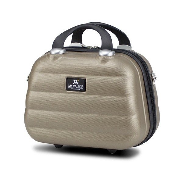 Ženski potovalni kovček v zlati barvi My Valice SMART BAG RESSNO Kovček za ličila in ročni kovček