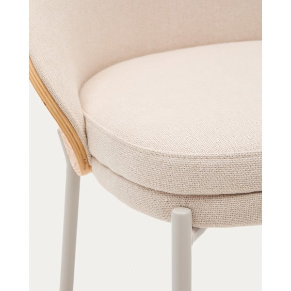 Barski stol v bež in naravni barvi (višina sedeža 77 cm) Eamy – Kave Home-image-2