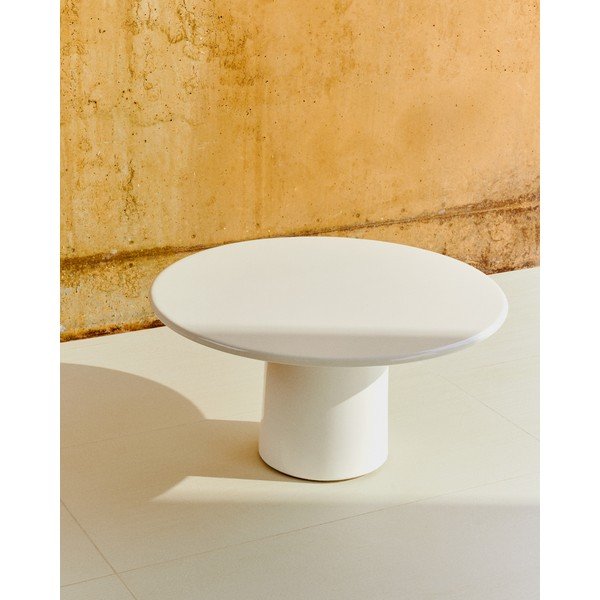 Betonska okrogla vrtna klubska mizica ø 85 cm Albanella – Kave Home-image-1