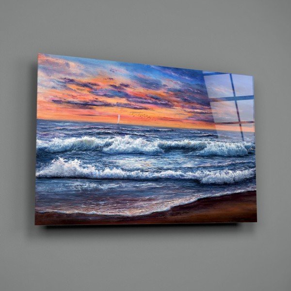 Steklena slika Insigne Waves, 72 x 46 cm-image-3