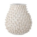 Kremno bela lončena ročno izdelana vaza Spikey – Bloomingville