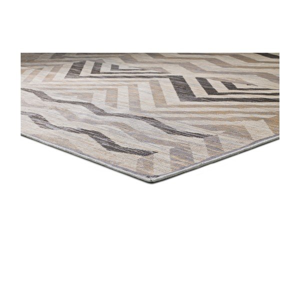 Siva preproga iz viskoze Universal Belga Zig Zag, 160 x 230 cm-image-1