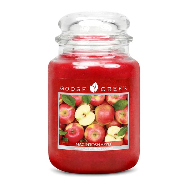 Dišeča sveča v steklenem kozarcu Goose Creek Red Apple, 150 ur gorenja