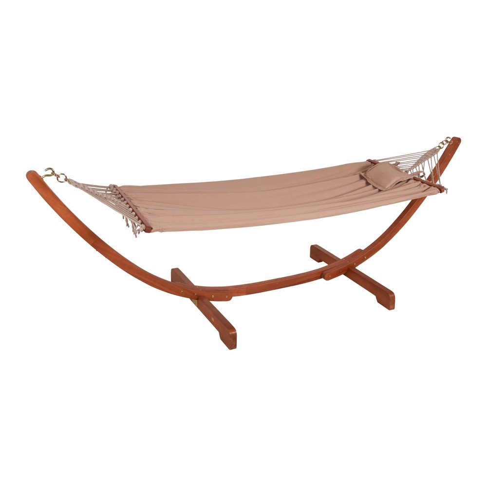 Vrtni gugalni stol na konstrukciji iz evkaliptusovega lesa Garden Pleasure Hammock Madeira