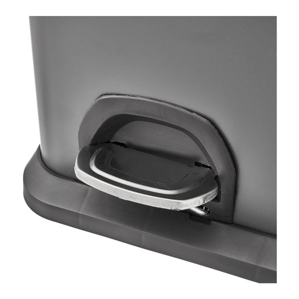 Koš za smeti za ločevanje odpadkov iz nerjavečega jekla s pedalom 30 l Litros – Casa Selección-image-1