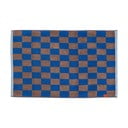 Modra/rjava kopalniška preproga iz organskega bombaža 50x80 cm Retro – Mette Ditmer Denmark