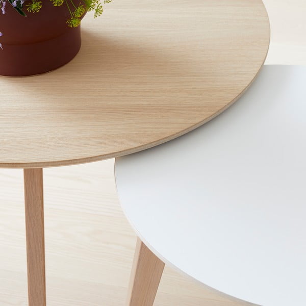 Kavna mizica v hrastovem dekorju Hammel Iris Ø 90 cm-image-4