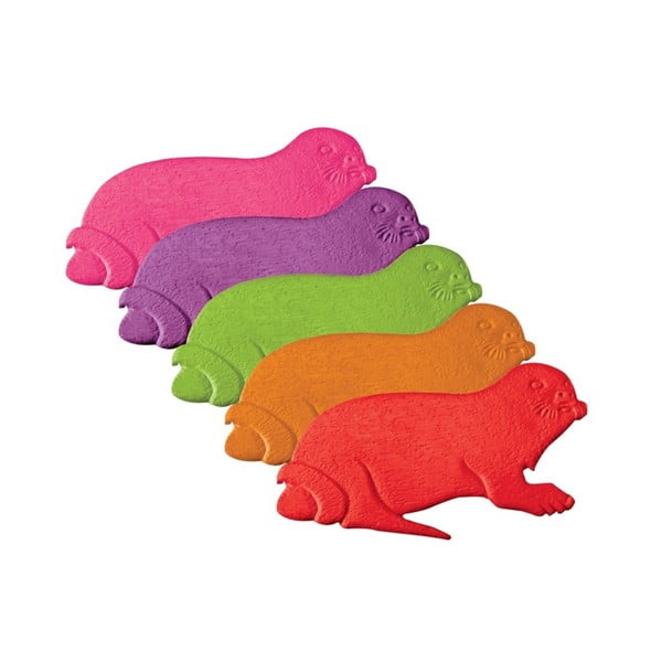 Otroške protizdrsne podloge za kad 5 ks 10,5x16,5 cm Phoques – MSV