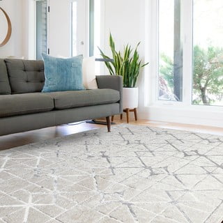 Preproga v srebrno roza barvi 290x200 cm Aurora - Asiatic Carpets