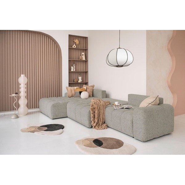 Svetlo rjava raztegljiva kotna sedežna garnitura s prostorom za shranjevanje (levi kot) Lulu – Miuform-image-1