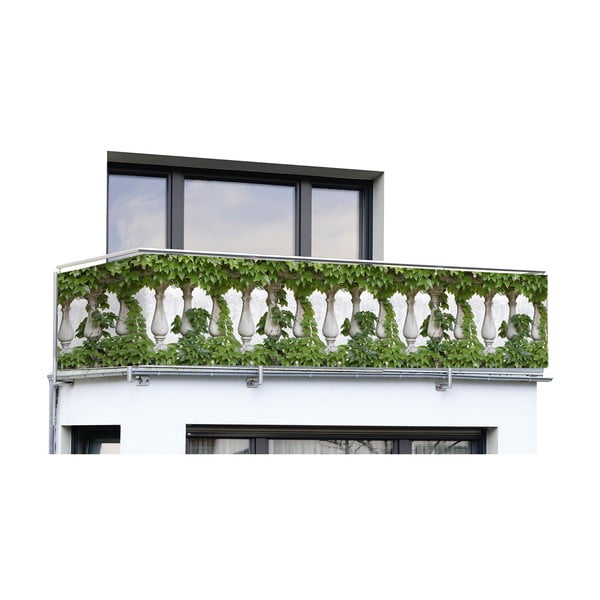 Zelen plastičen balkonski zastor 500x85 cm – Maximex