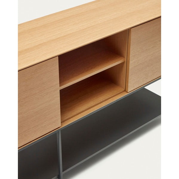 Nizka komoda v hrastovem dekorju 195x80 cm Vedrana – Kave Home-image-3