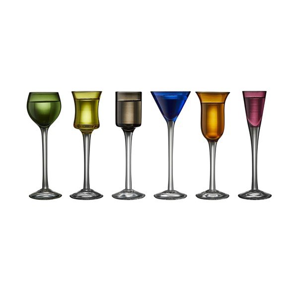 Kozarci v kompletu 6 ks za žganje 50 ml – Lyngby Glas