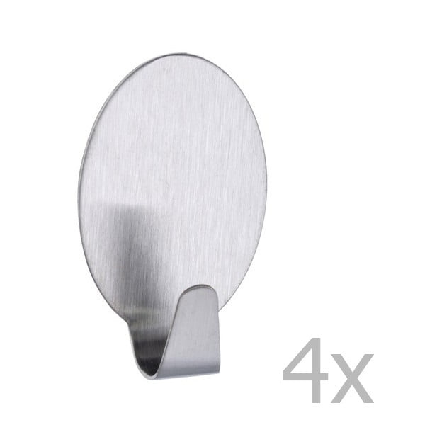 Komplet 4 kavljev iz nerjavečega jekla Wenko Hook-image-1