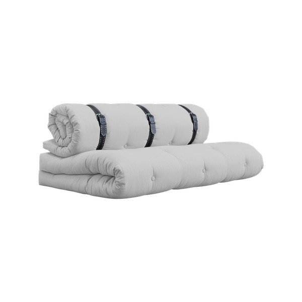 Variabilni kavč z belimi prešitimi usnjenimi trakovi Karup Buckle Up Light Grey-image-4