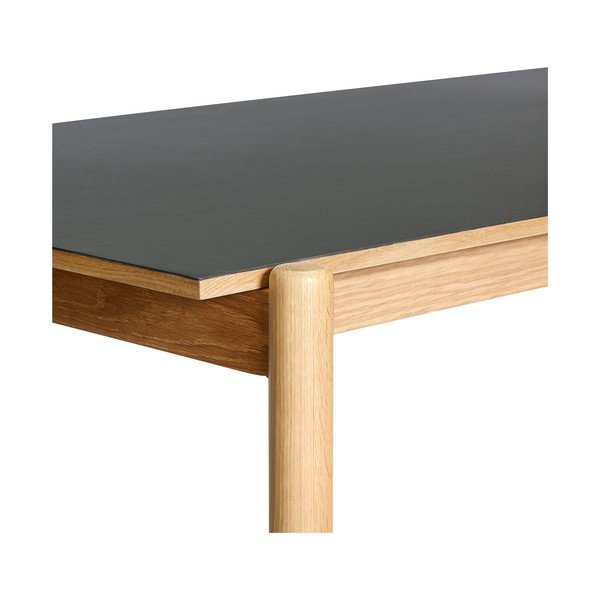 Jedilna miza iz masivnega hrasta 107x190 cm Oblique – Hübsch-image-4