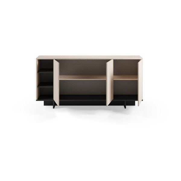 Črna omarica 170x80x40 cm Cequoia – Marckeric-image-2