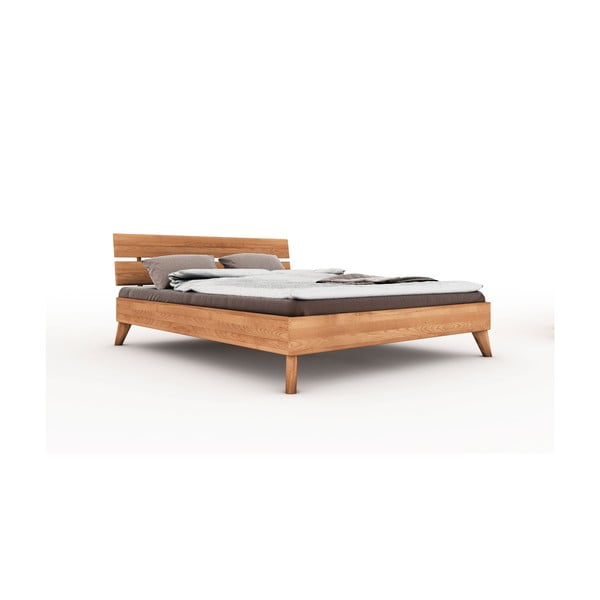 Zakonska postelja iz bukovega lesa 200x200 cm Greg 2 - The Beds