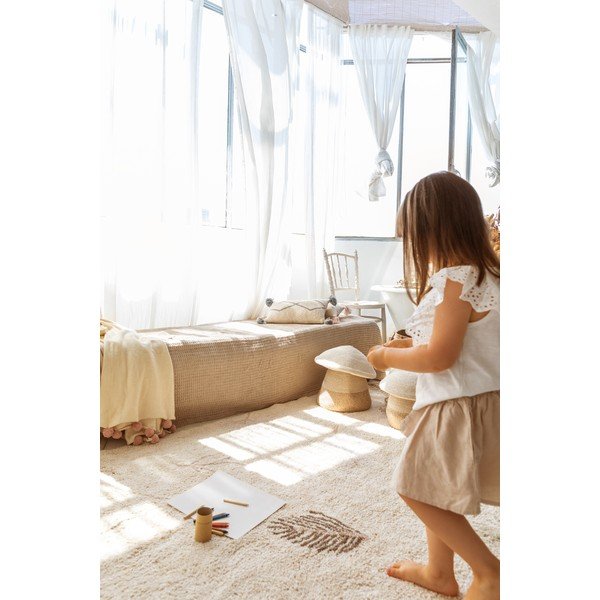 Kremno bela pralna ročno tkana bombažna otroška preproga 170x240 cm Pine Forest – Lorena Canals-image-4