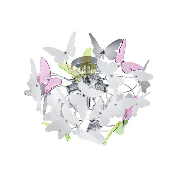 Otroška svetilka s plastičnim senčilom ø 45 cm Butterfly – Reality