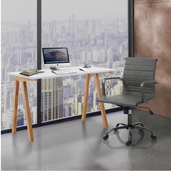 Pisalna miza z belo mizno ploščo 60x120 cm Mak – Tomasucci-image-1