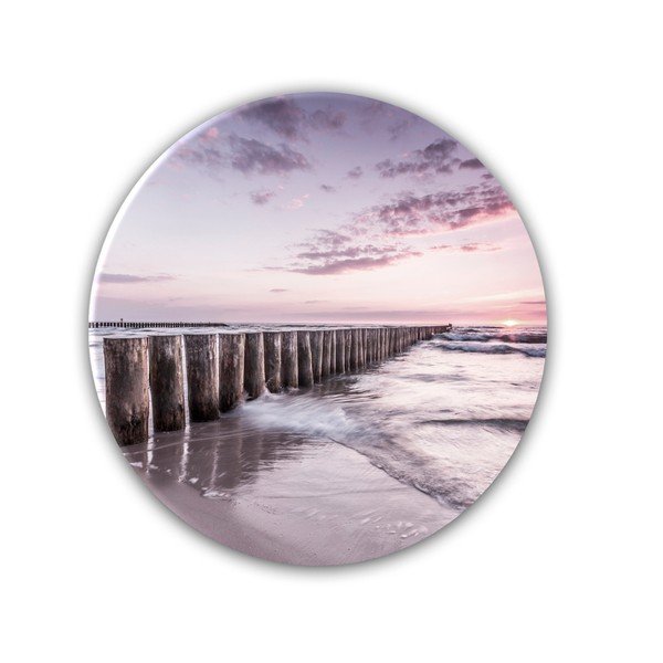 Stenska dekoracija Styler Glasspik Ringart Sunset, ø 70 cm-image-2