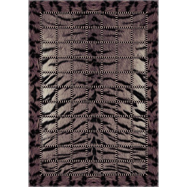 Temno rjava preproga Vitaus Animal, 80 x 120 cm