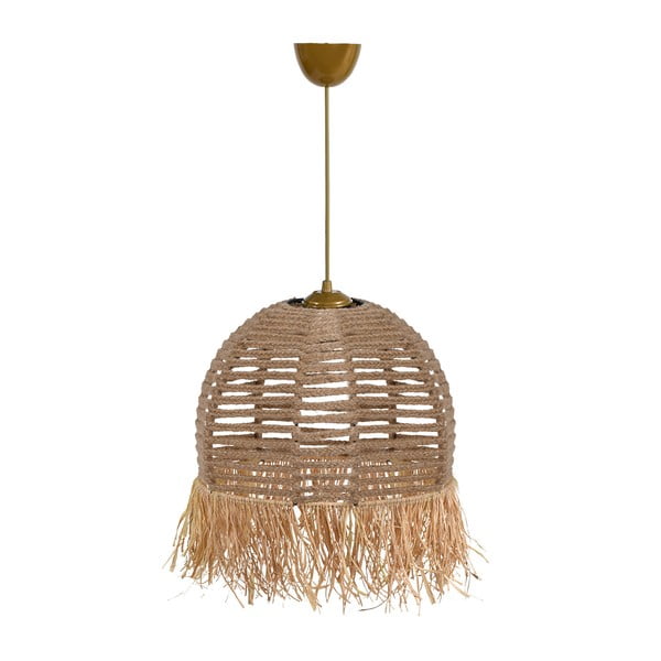 Svetlo rjava viseča svetilka ø 30 cm – Opviq lights-image-2