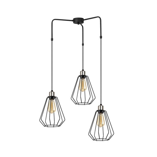 Črna kovinska viseča svetilka Opviq lights Mathaios-image-3