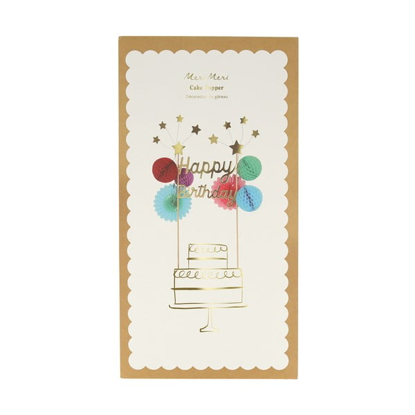 Dekoracija za torto Happy Birthday – Meri Meri-image-1