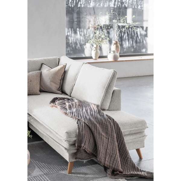 Bež raztegljiva kotna sedežna garnitura (desni kot) Charming Charlie – Miuform-image-4