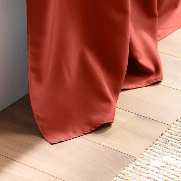 Opečnato oranžna zavesa 140x260 cm Essentiel – douceur d'intérieur-image-3
