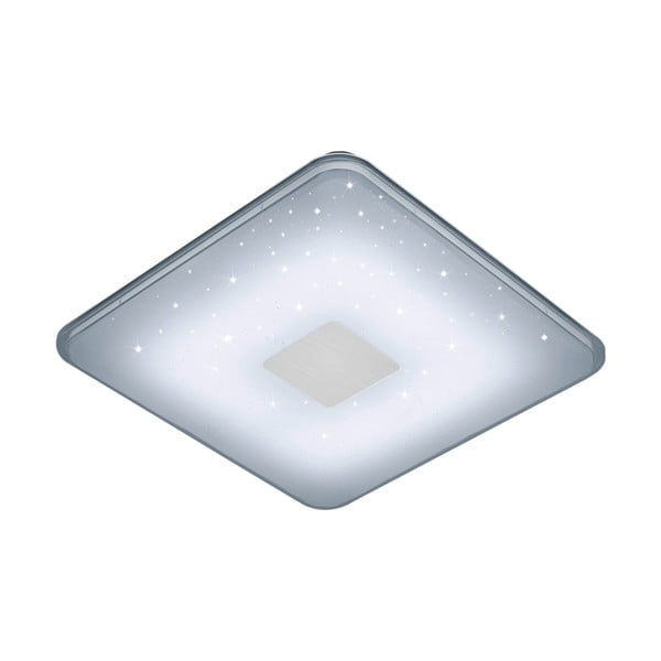 Bela kvadratna stropna LED svetilka z daljinskim upravljalnikom Trio Ceiling, 42,5 x 42,5 cm