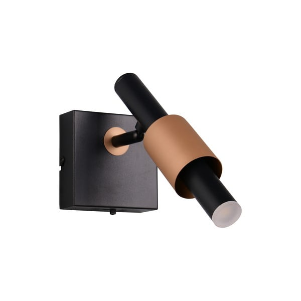 Črno-bronasto LED točkovno svetilo 20,5x10 cm Ikaris – Trio Select