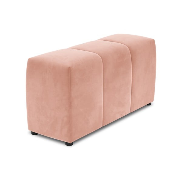 Roza žametni naslon za roke za modularni kavč Rome Velvet - Cosmopolitan Design 