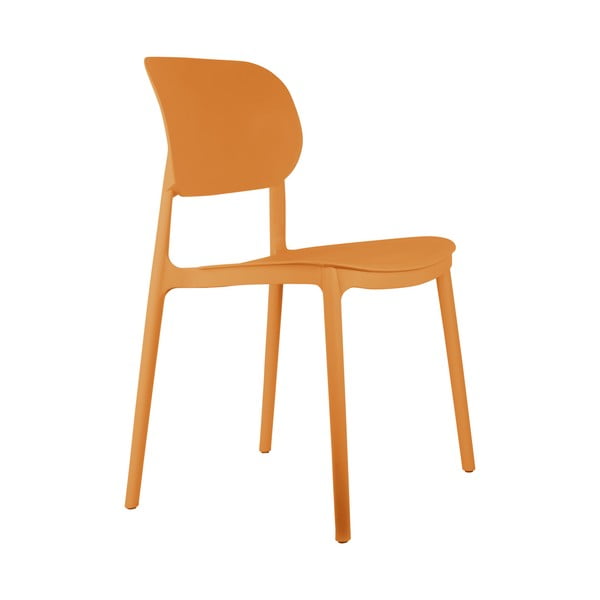 Oker rumeni plastični jedilni stoli v kompletu 4 ks Cheer – Leitmotiv