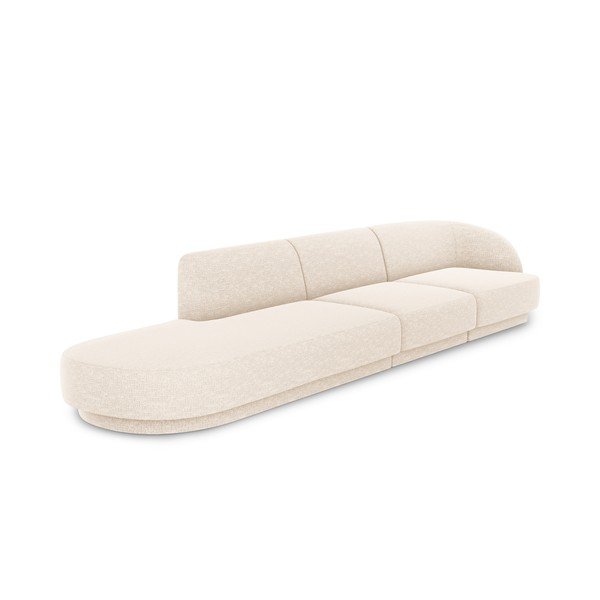 Kremno bel kavč 302 cm Miley - Micadoni Home-image-3