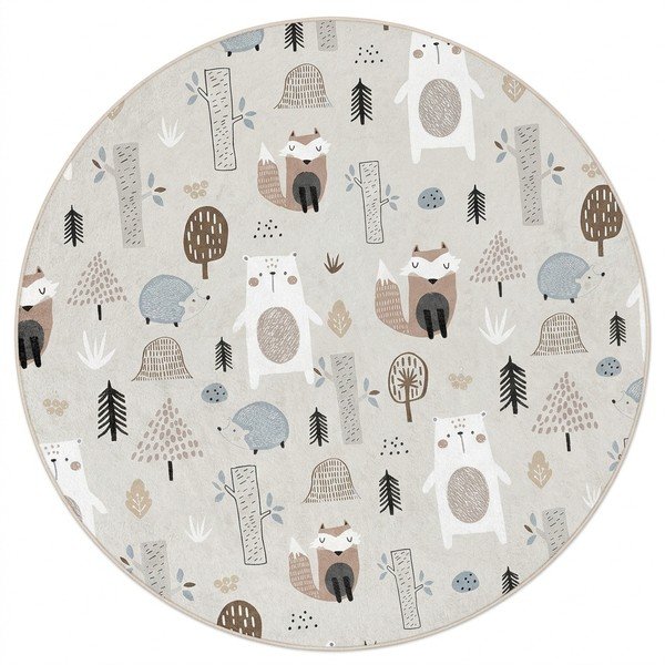 Pralna otroška preproga ø120 cm Forest Friends – Mila Home