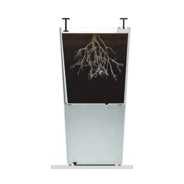 Rjav samozalivalni cvetlični lonček Gardenico Elise, višina 26 cm-image-1