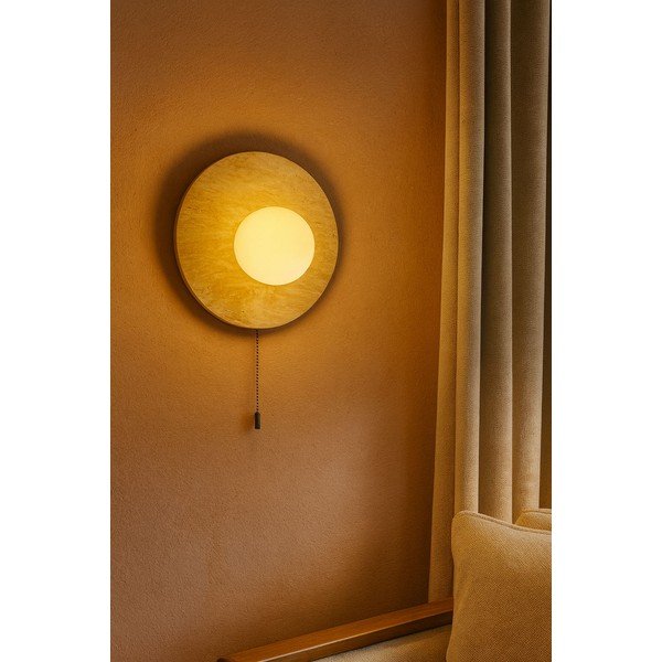 Bež lončena stenska svetilka ø 12 cm Hilde – Opviq lights-image-4
