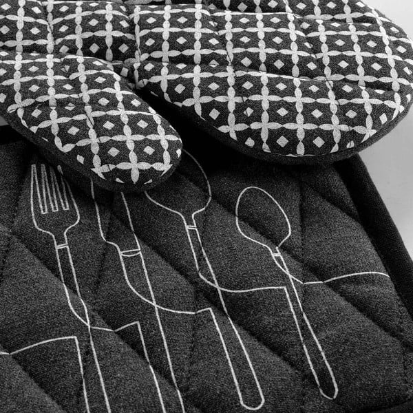 Kuhinjske rokavice v kompletu 2 ks iz recikliranega bombaža Cuisiline – douceur d'intérieur-image-2