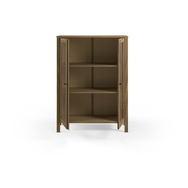 Vitrina iz masivnega bora v naravni barvi 90x120x40 cm Alessandra – Marckeric-image-3