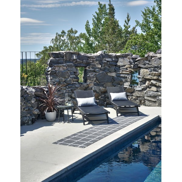 Antracitno siva notranja in zunanja preproga 70x100 cm Ada Granit – Pappelina-image-2