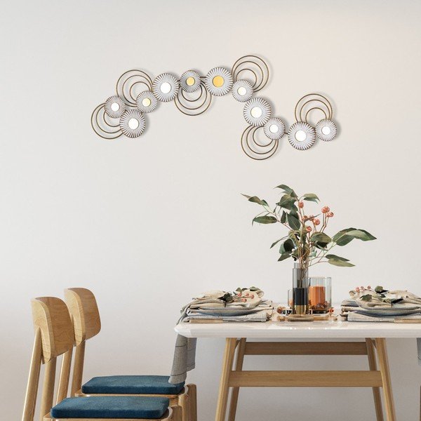 Kovinska stenska dekoracija 101x41 cm – Wallity-image-2