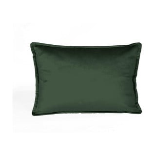 Temno zelena žametna okrasna blazina Velvet Atelier Dark, 50 x 35 cm