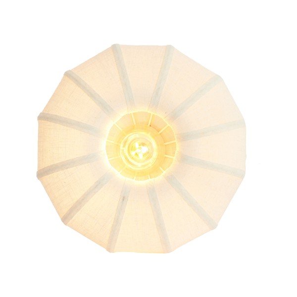 Kremno bela stropna svetilka s tekstilnim senčilom ø 40 cm Zosia – Light & Living-image-3